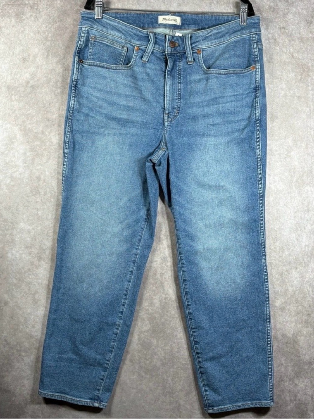 Madewell Stovepipe Blue Straight Leg Jeans 16W